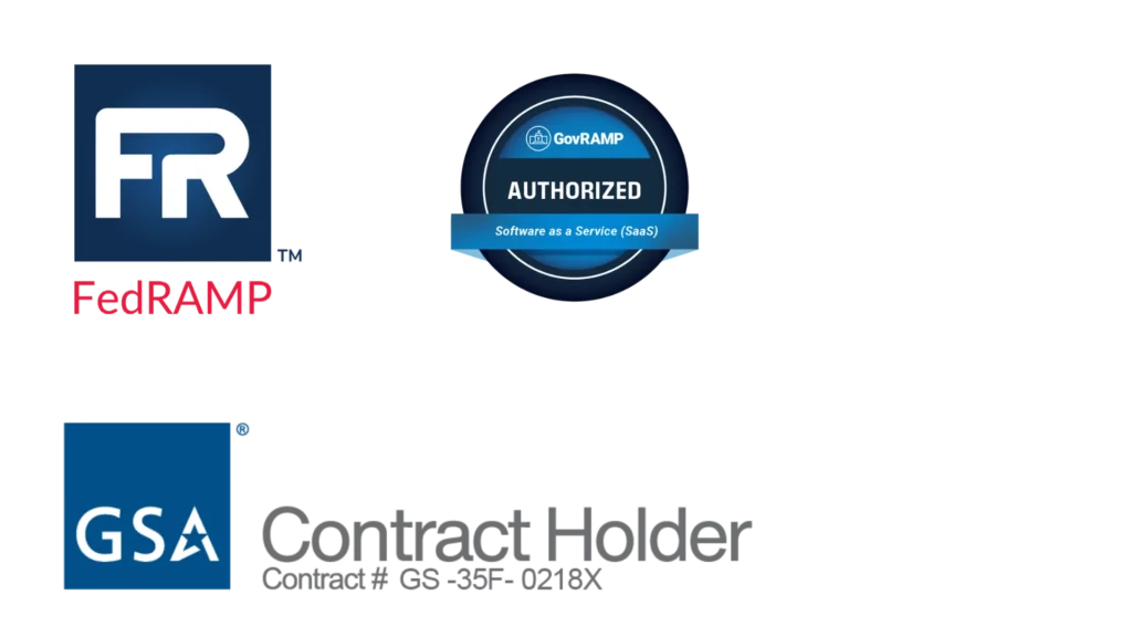 Fedramp logo, GovRAMP logo, GSA logo